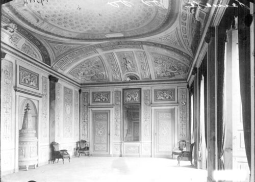 Salone da pranzo affrescato dal Levati (Quarto Nuovo): Archivio Fotografico MI