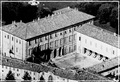 Vista aerea del Cortile delle carrozze